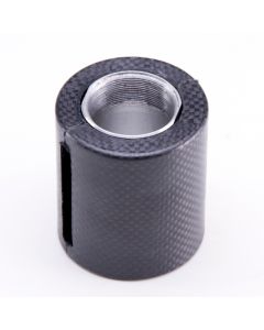Carbon fibre bottom bracket sheel with alloy insert