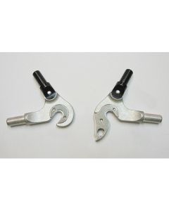Alloy rear adjustable dropout for carbon seat stays and chain stays